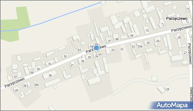 Parzęczewo, Parzęczewo, 34, mapa Parzęczewo