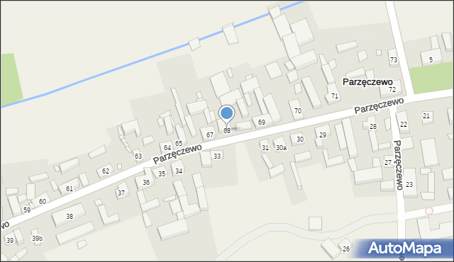 Parzęczewo, Parzęczewo, 68, mapa Parzęczewo