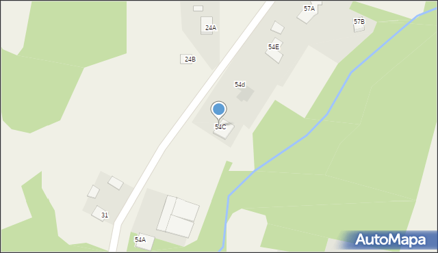 Parzeń, Parzeń, 54C, mapa Parzeń