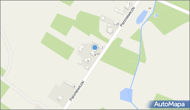Parzniewiczki, Parzniewiczki, 4, mapa Parzniewiczki