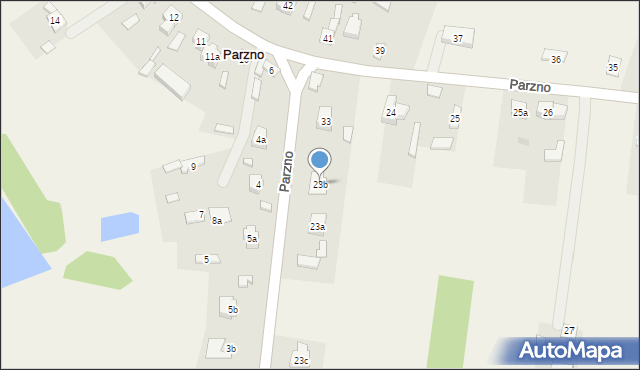 Parzno, Parzno, 23b, mapa Parzno