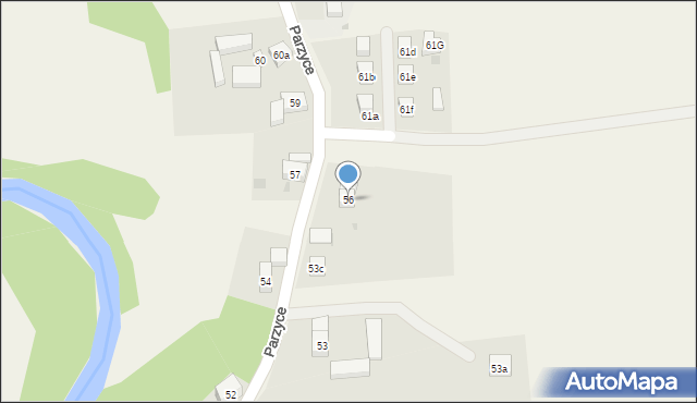 Parzyce, Parzyce, 56, mapa Parzyce
