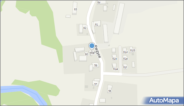 Parzyce, Parzyce, 60a, mapa Parzyce