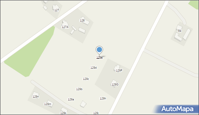 Parzynów, Parzynów, 129e, mapa Parzynów