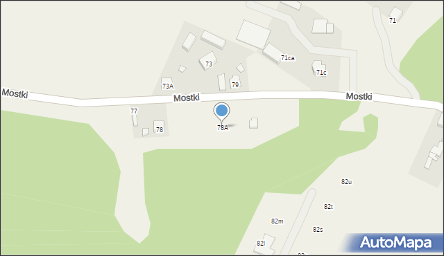 Parzynów, Parzynów, 78A, mapa Parzynów