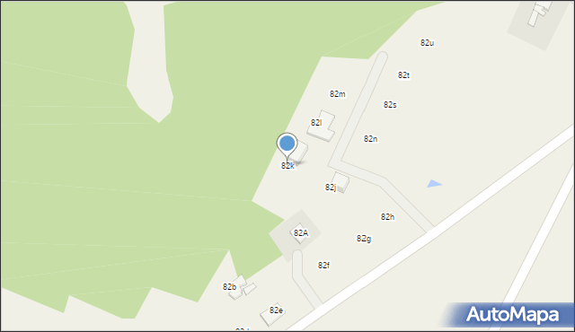 Parzynów, Parzynów, 82k, mapa Parzynów