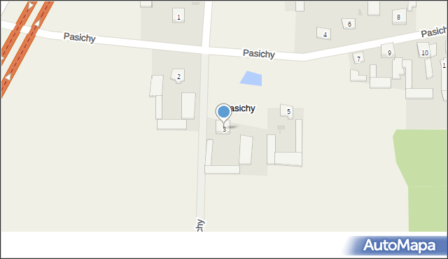 Pasichy, Pasichy, 3, mapa Pasichy