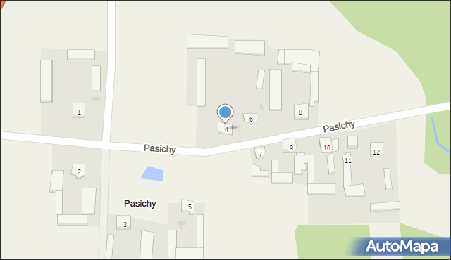 Pasichy, Pasichy, 4, mapa Pasichy