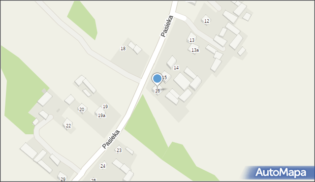 Pasieka, Pasieka, 16, mapa Pasieka