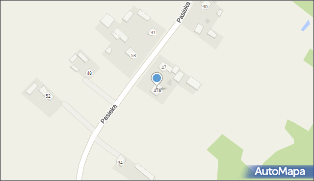 Pasieka, Pasieka, 47a, mapa Pasieka