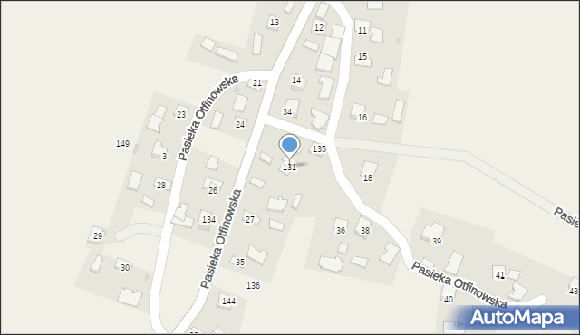 Pasieka Otfinowska, Pasieka Otfinowska, 131, mapa Pasieka Otfinowska