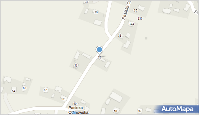Pasieka Otfinowska, Pasieka Otfinowska, 32, mapa Pasieka Otfinowska