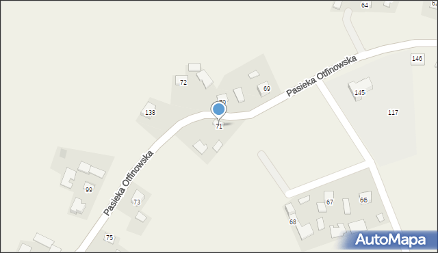 Pasieka Otfinowska, Pasieka Otfinowska, 71, mapa Pasieka Otfinowska