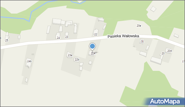 Pasieka Wałowska, Pasieka Wałowska, 22A, mapa Pasieka Wałowska