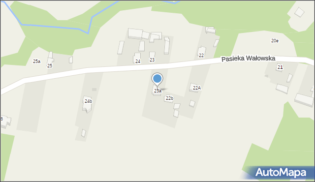 Pasieka Wałowska, Pasieka Wałowska, 23a, mapa Pasieka Wałowska