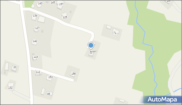 Pasierbiec, Pasierbiec, 22, mapa Pasierbiec