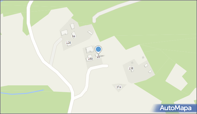 Pasierbiec, Pasierbiec, 43, mapa Pasierbiec