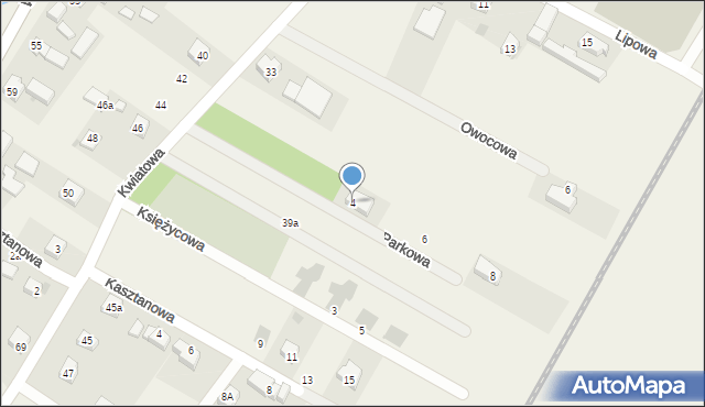 Pasikurowice, Parkowa, 4, mapa Pasikurowice