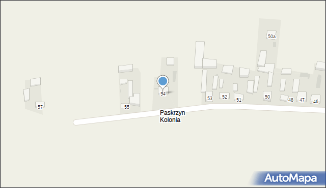 Paskrzyn, Paskrzyn, 54, mapa Paskrzyn