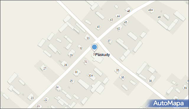 Paskudy, Paskudy, 34, mapa Paskudy