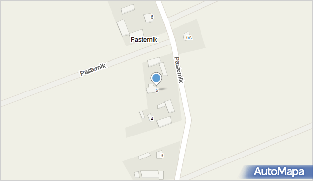 Pasternik, Pasternik, 5, mapa Pasternik