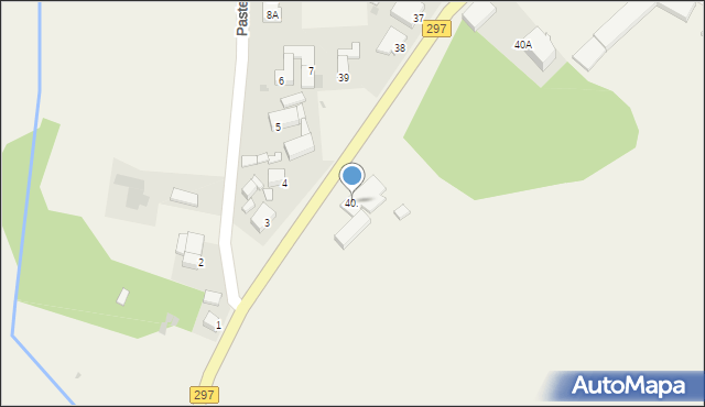 Pasterzowice, Pasterzowice, 40., mapa Pasterzowice
