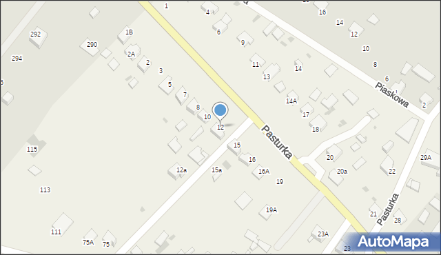 Pasturka, Pasturka, 12, mapa Pasturka