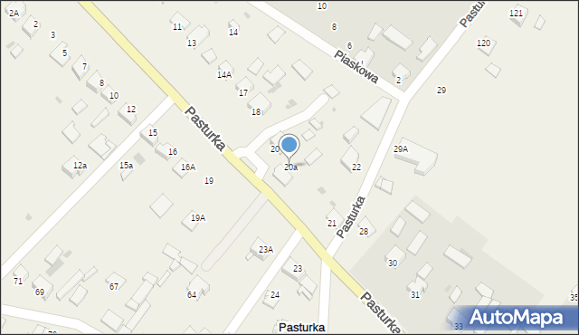 Pasturka, Pasturka, 20a, mapa Pasturka