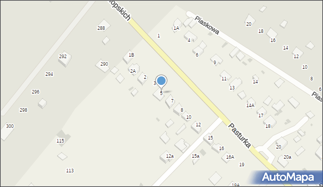 Pasturka, Pasturka, 5, mapa Pasturka