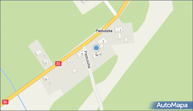 Pastuszka, Pastuszka, 3a, mapa Pastuszka