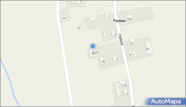 Pastwa, Pastwa, 9b, mapa Pastwa