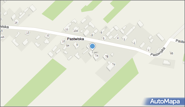 Pastwiska, Pastwiska, 7c, mapa Pastwiska