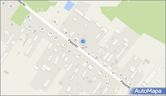 Pasynki, Pasynki, 24, mapa Pasynki