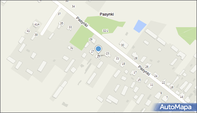 Pasynki, Pasynki, 25, mapa Pasynki