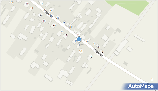 Pasynki, Pasynki, 3, mapa Pasynki