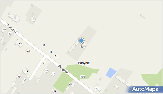 Pasynki, Pasynki, 32, mapa Pasynki