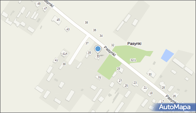 Pasynki, Pasynki, 33, mapa Pasynki