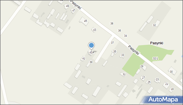 Pasynki, Pasynki, 41A, mapa Pasynki