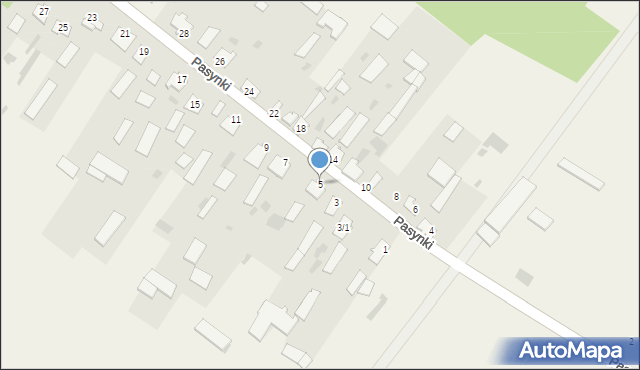 Pasynki, Pasynki, 5, mapa Pasynki