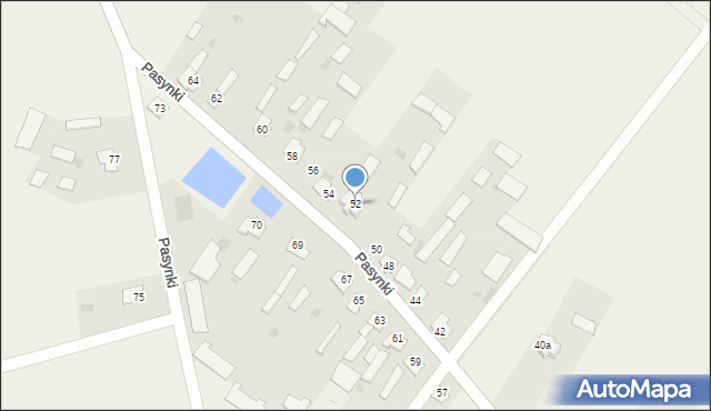 Pasynki, Pasynki, 52, mapa Pasynki