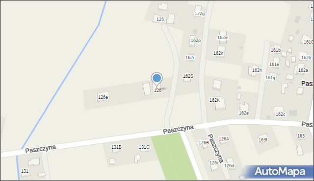 Paszczyna, Paszczyna, 126, mapa Paszczyna