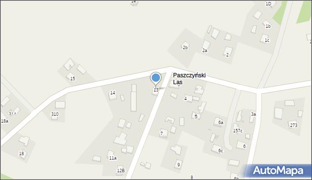 Paszczyna, Paszczyna, 13, mapa Paszczyna