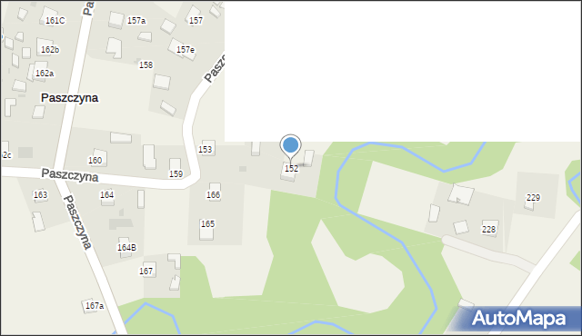Paszczyna, Paszczyna, 152, mapa Paszczyna
