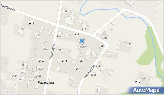 Paszczyna, Paszczyna, 156, mapa Paszczyna