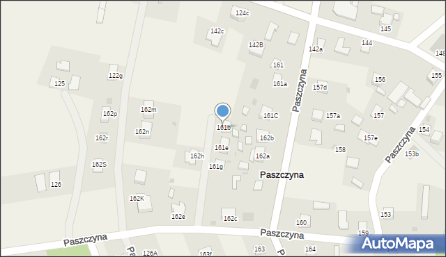 Paszczyna, Paszczyna, 161b, mapa Paszczyna