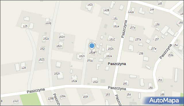 Paszczyna, Paszczyna, 161e, mapa Paszczyna