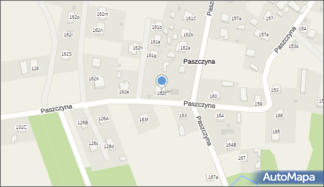 Paszczyna, Paszczyna, 162c, mapa Paszczyna