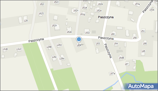 Paszczyna, Paszczyna, 163f, mapa Paszczyna