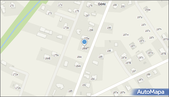 Paszczyna, Paszczyna, 184a, mapa Paszczyna