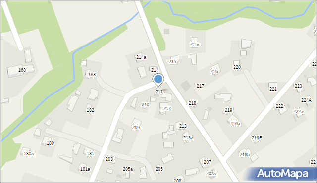 Paszczyna, Paszczyna, 211, mapa Paszczyna